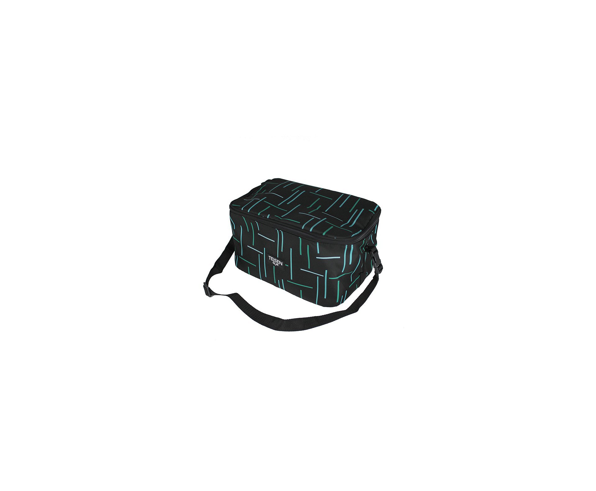Bolsa Térmica Teisen Gun Verde/Preto M 15X21cm