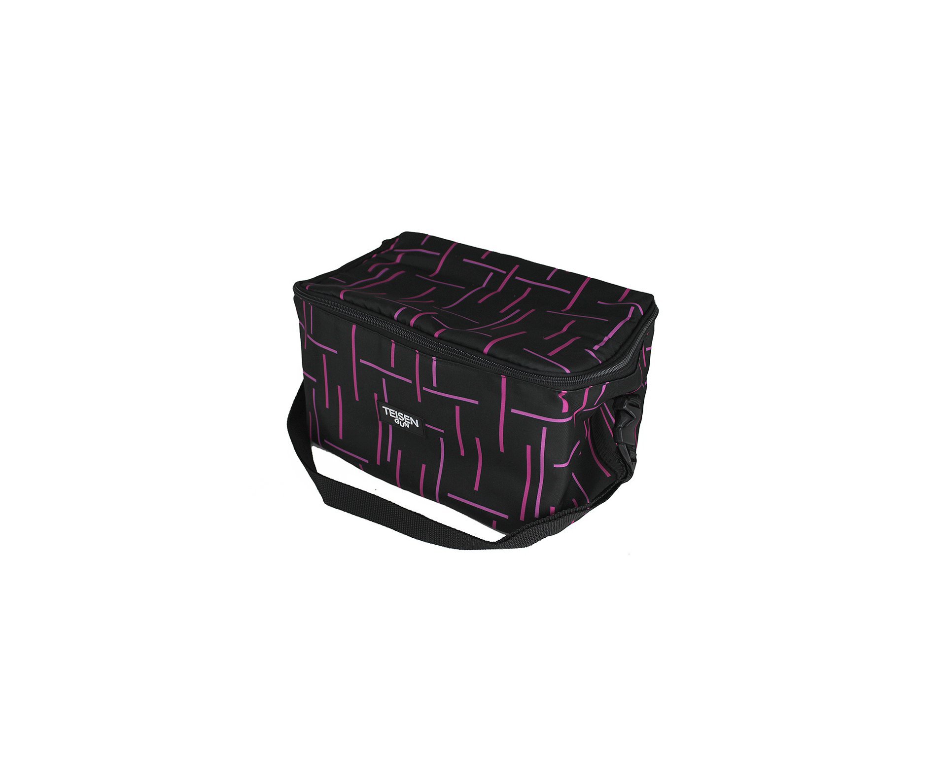Bolsa Térmica Teisen Gun Rosa/Preto G 21x29cm