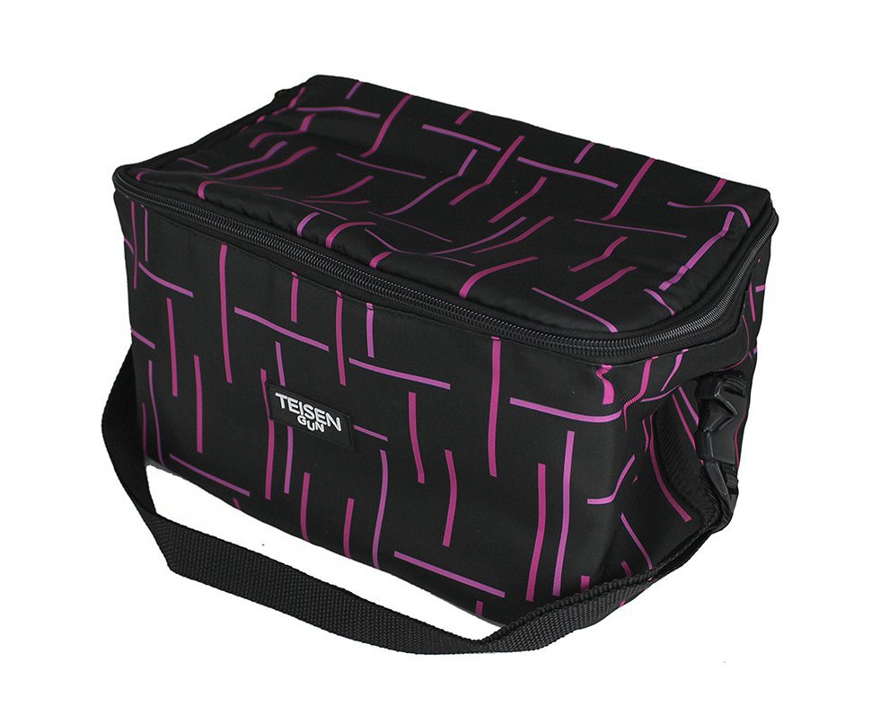 Bolsa Térmica Teisen Gun Rosa/Preto 10L - G 21x29cm