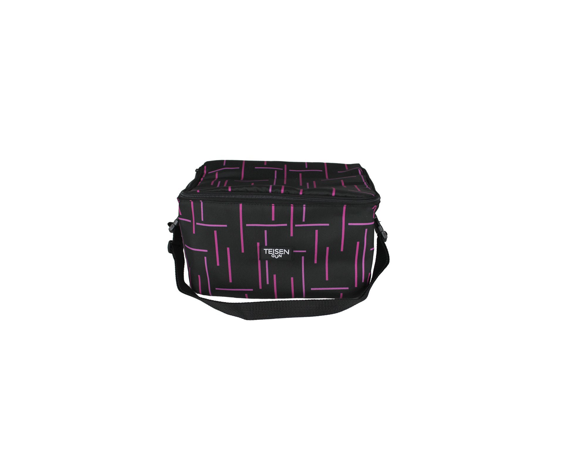 Bolsa Térmica Teisen Gun Rosa/Preto G 21x29cm