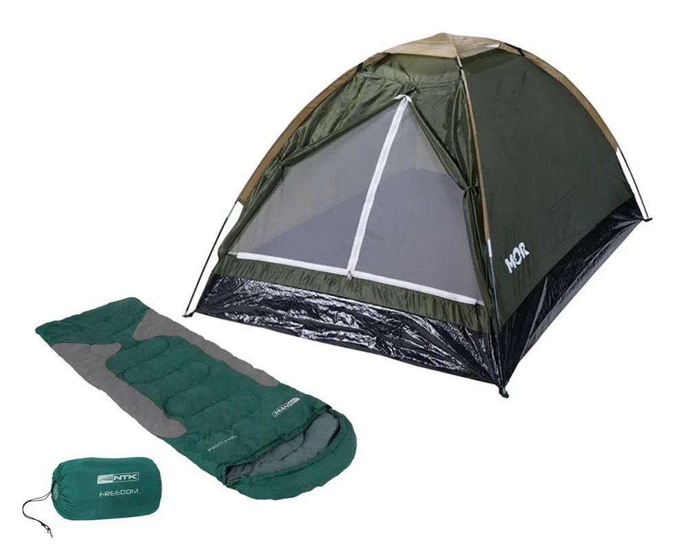 Barraca Iglu 2 Pessoas Verde - Mor + Saco De Dormir Freedom -1,5c A -3,5c