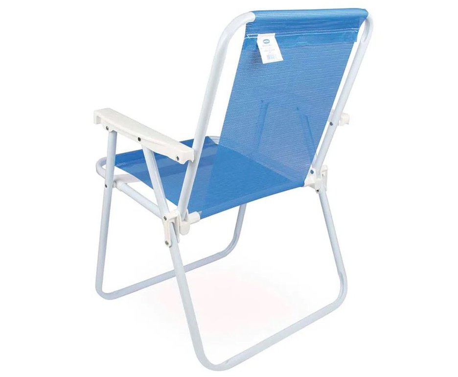 Cadeira Alta Mor Alumínio Sannet Azul