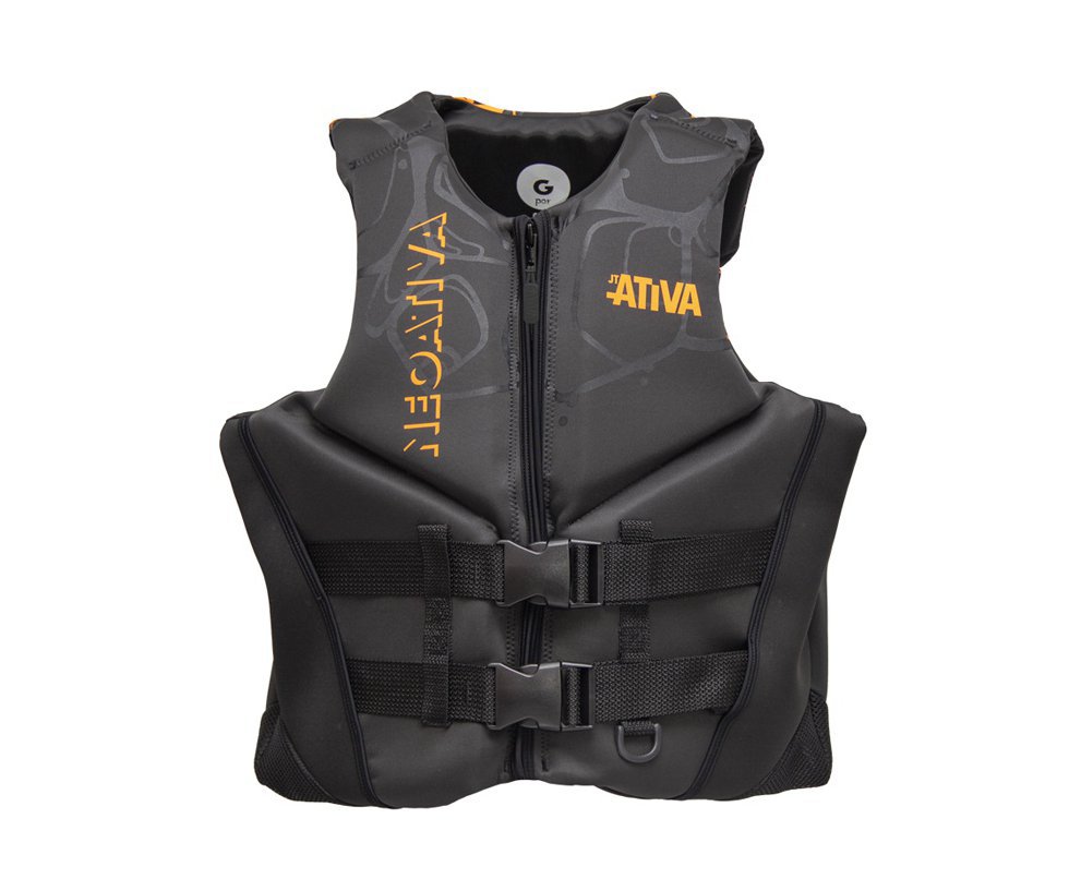 Colete Nautico Salva Vidas Homologado Ativa Neoativa Aqua P | Laranja