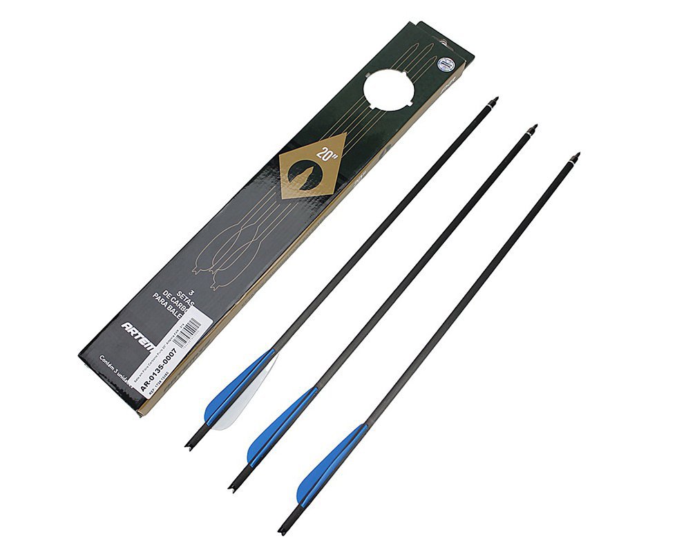 Seta em Fibra Carbono Puro 20" Artemis FXR - 314 - 03 Unidades