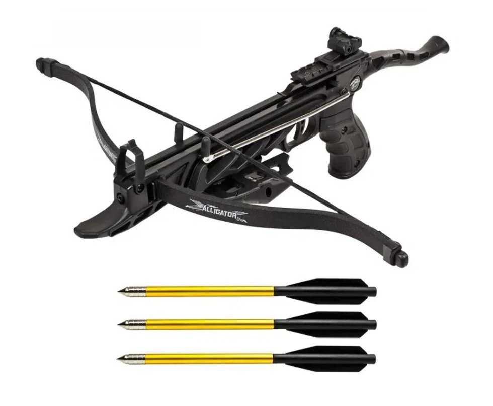 Besta/Balestra MK-TCS1-BK Alligator 80 Libras Black - Mankung + Mochila/Capa