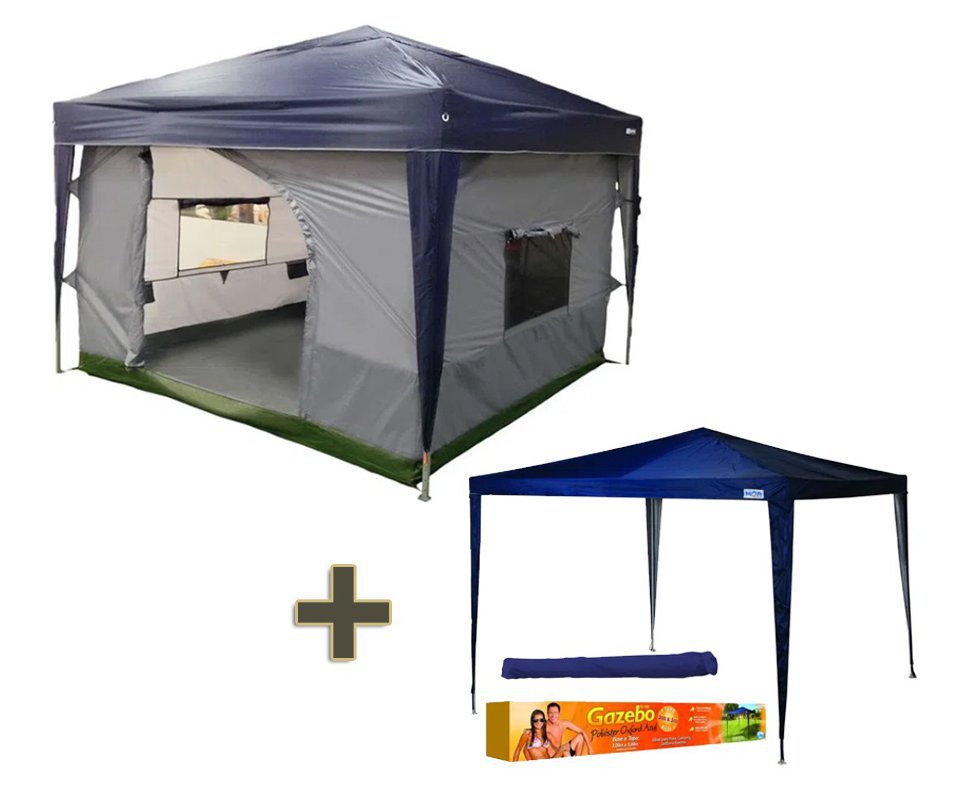 Barraca Nautika Transform 5/6 Pessoas + Gazebo Oxford 3x3 - MOR