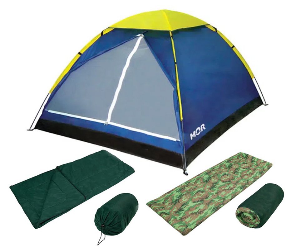 Barraca Iglu 4 Pessoas - Mor + Saco de Dormir + Colchonete