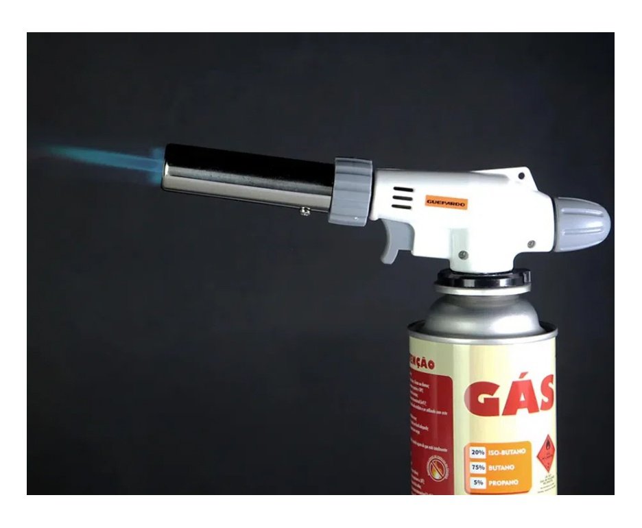 Maçarico Gourmet Flame Gun - Guepardo + 01 Refil Tube Gás 227 Gr