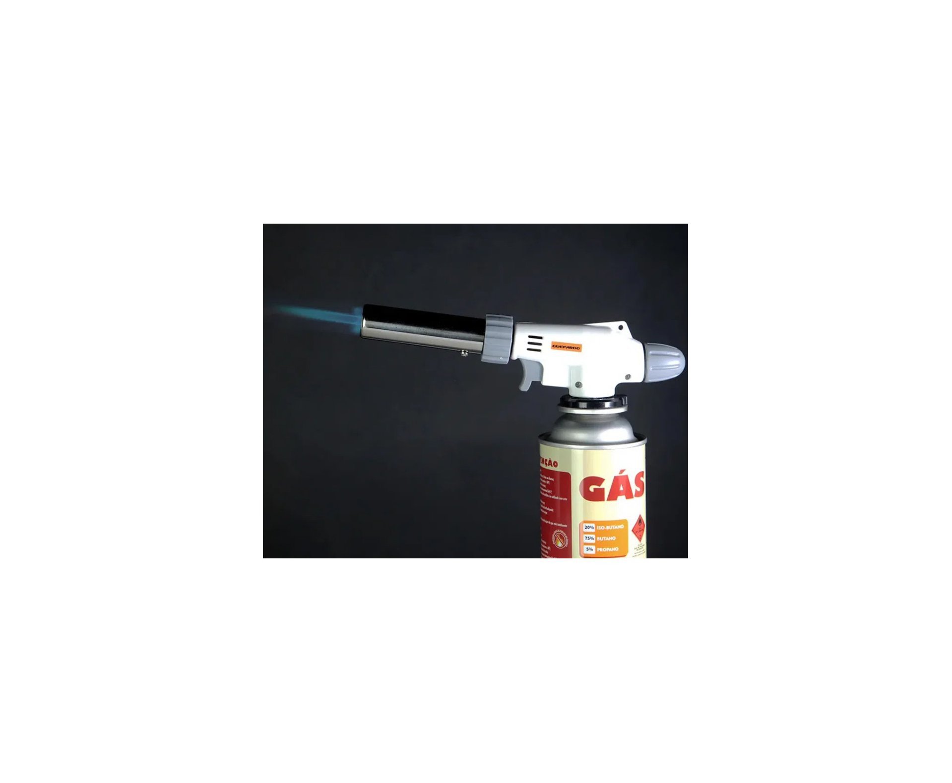 Maçarico Gourmet Flame Gun - Guepardo + 01 Refil Tube Gás 227 Gr