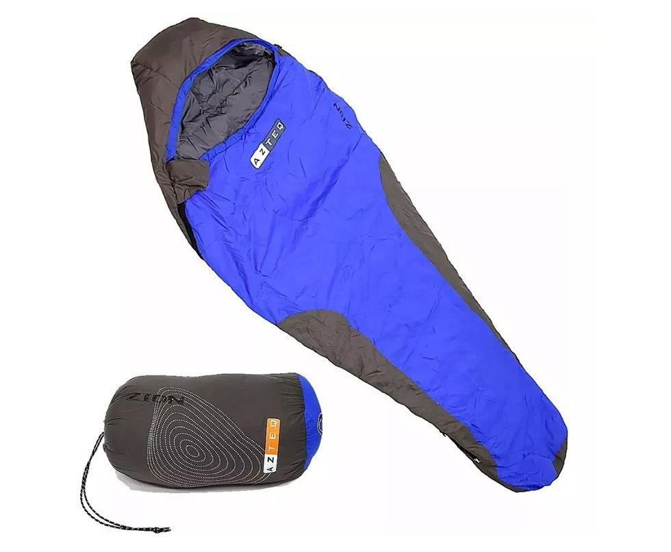 Saco de dormir Zion Azul e Cinza Aztec