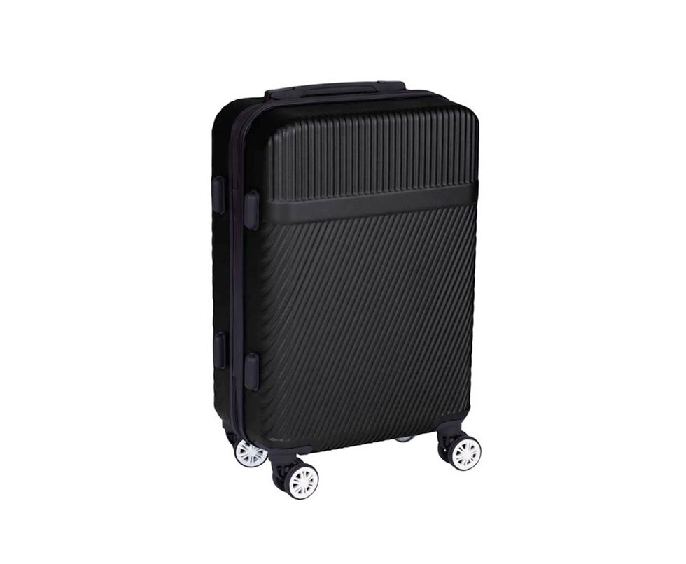 Mala de Bordo ABS Giro 360° 4 rodas Preto - Mor