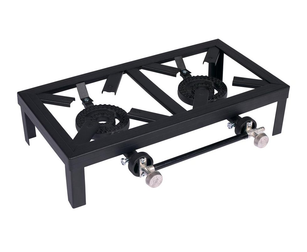 Fogareiro Aço Rustic 2 Bocas 48x25cm - Mor