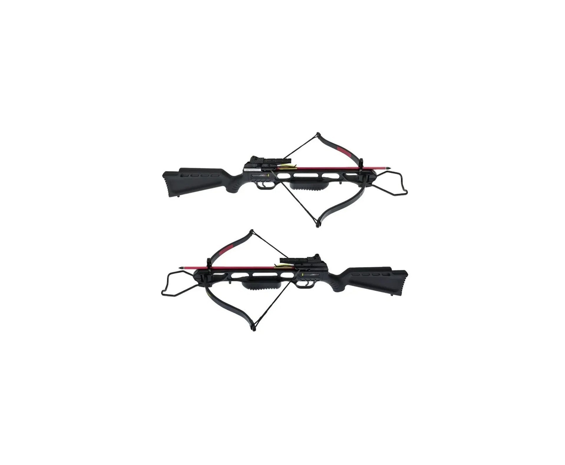 Besta/Balestra Recurva Jaguar 1 XBOW 150LB Black Poe Lang + Kit 6 Flechas + Ponteiras De Caça