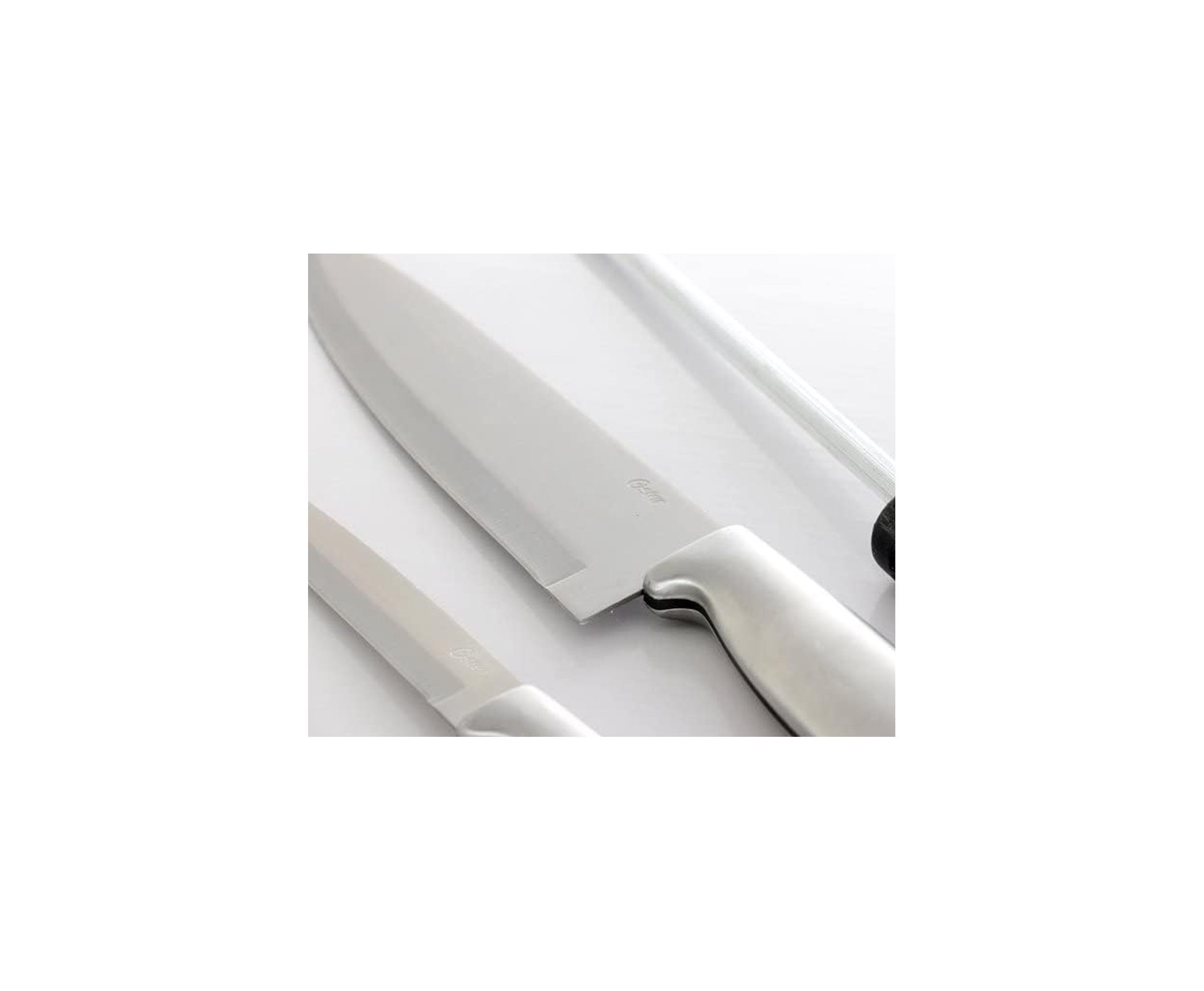 Kit Churrasco 4 Pçs Faca Amolador Baldwyn Oster