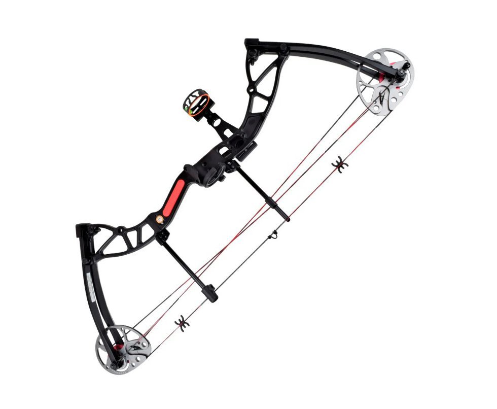 Arco Composto Exterminator Preto / Vermelho 15 - 70 Lb Ek Archery