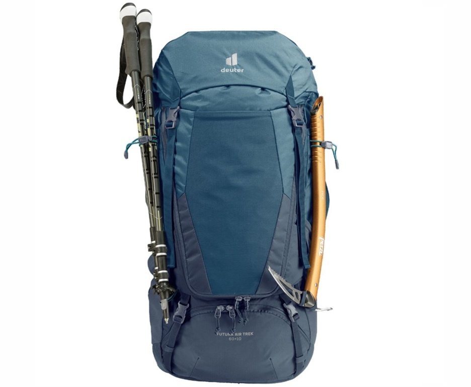 Mochila para trekking Futura Air Trek 60+10 litros Azul - Deuter