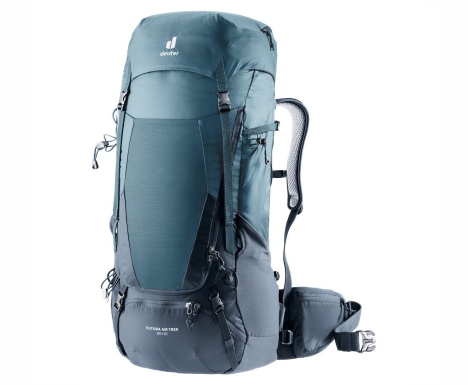 Mochila para Trekking Futura Air Trek 60+10 litros Azul - Deuter