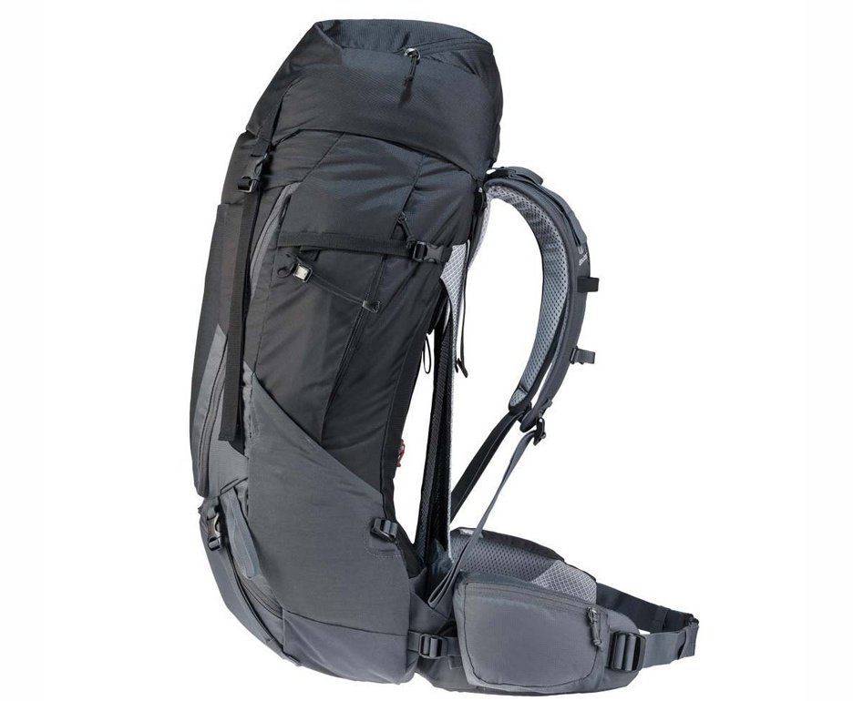 Mochila para trekking Futura Air Trek 50+10 litros Preta - Deuter