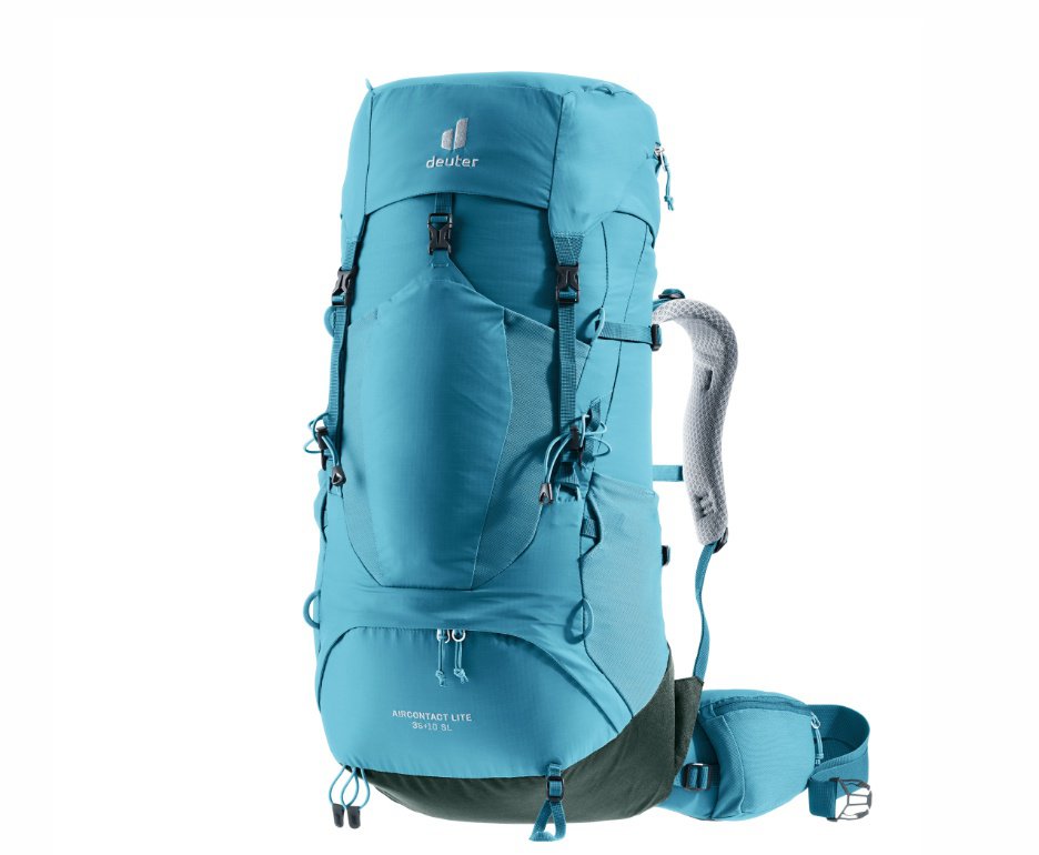 Mochila Aircontact Lite SL 35+10 litros Azul/Cinza - Deuter