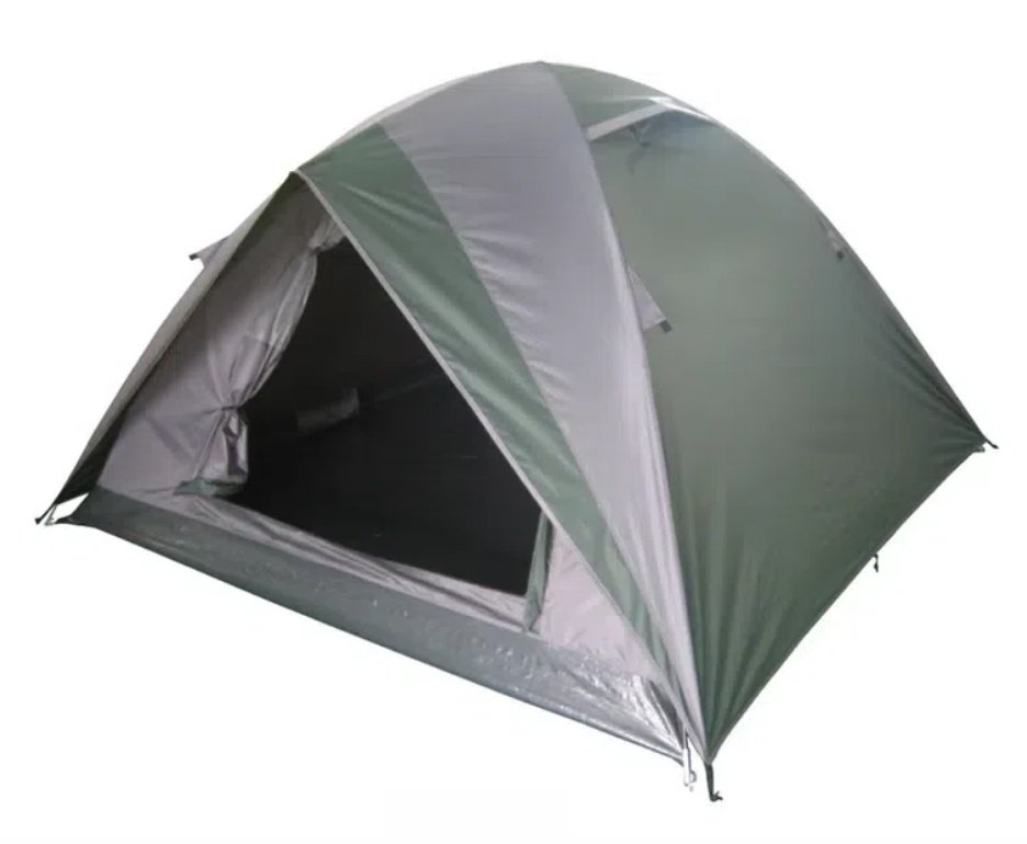 Barraca Guepardo News Vênus Ultra PRO 3 Pessoas 2500mm Coluna D' Água - Verde + 2 Colchão Inflável Solteiro