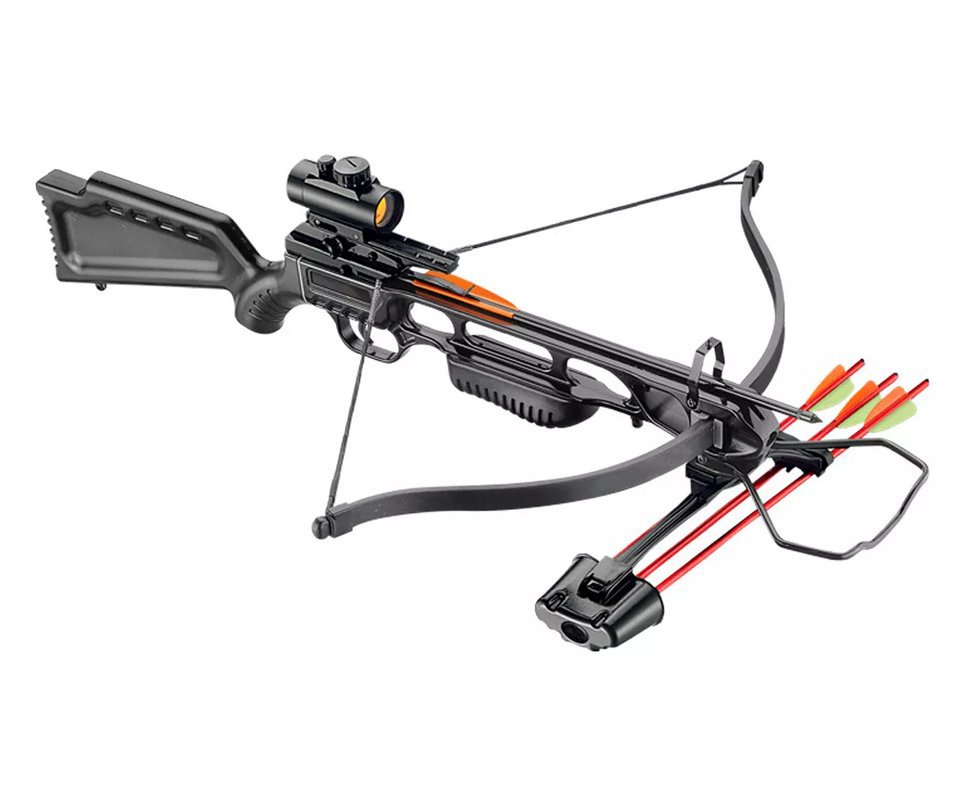 Besta/balestra Jaguar I Luxo 175 Libras com Red Dot Coronha Polímero - EK Archery