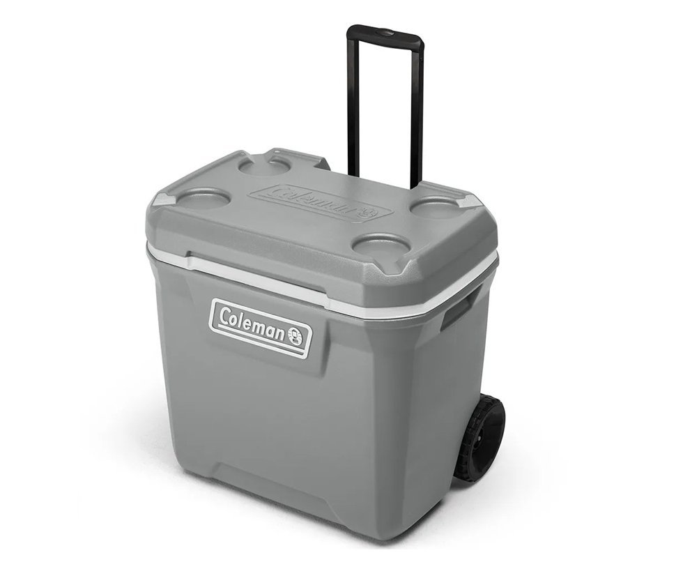 Caixa Térmica 316 Séries com Rodas 65 QT 61,5L Silver Ash USA - Coleman