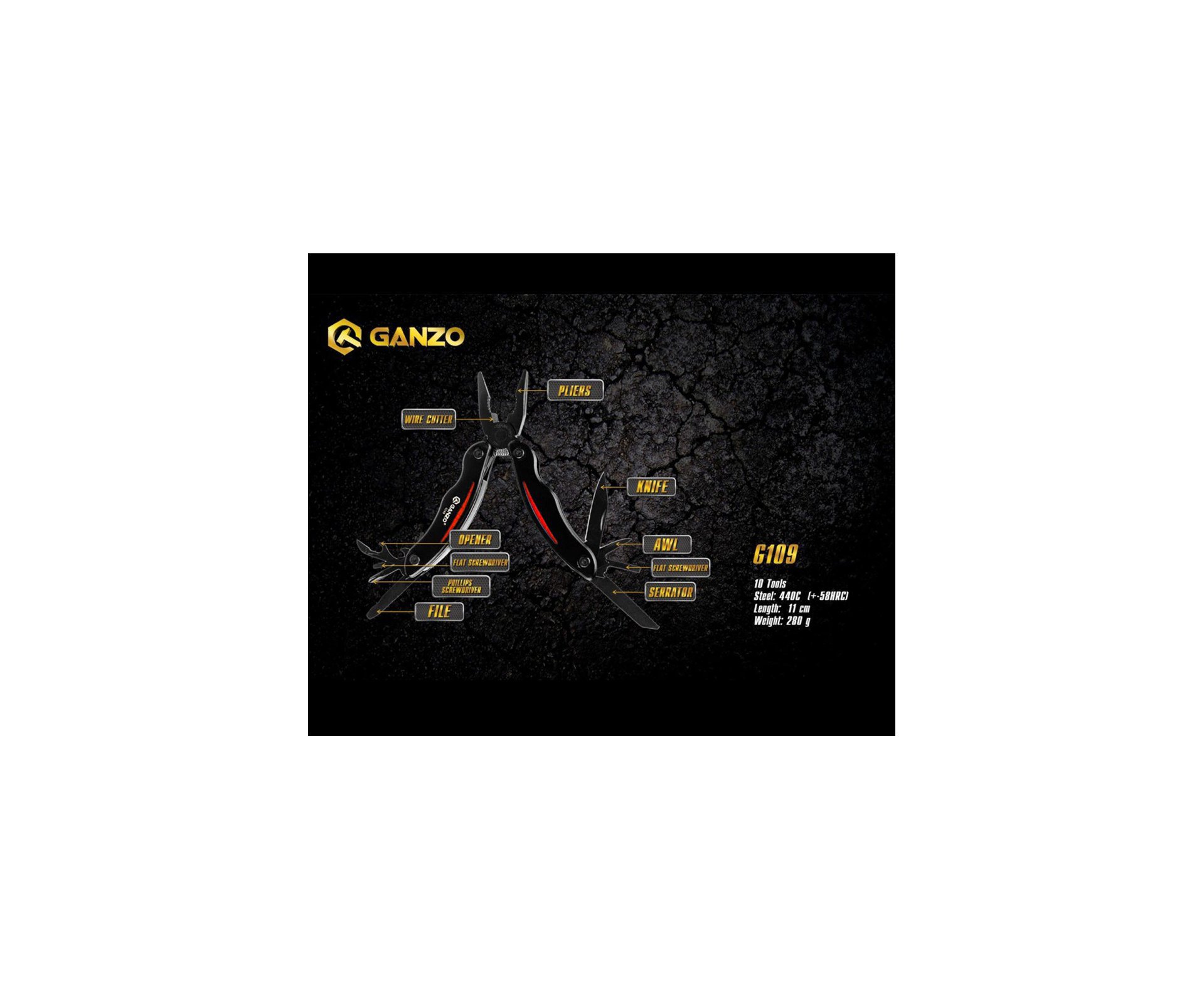 Alicate Multiferramentas Ganzo G109