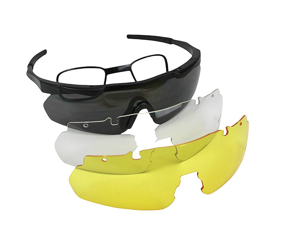 Óculos de Proteção Tático Warmmo 03 lentes 2.0mm - Preto