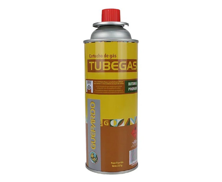 Kit 10 Latas Tube Gás para fogareiro e maçarico - Guepardo