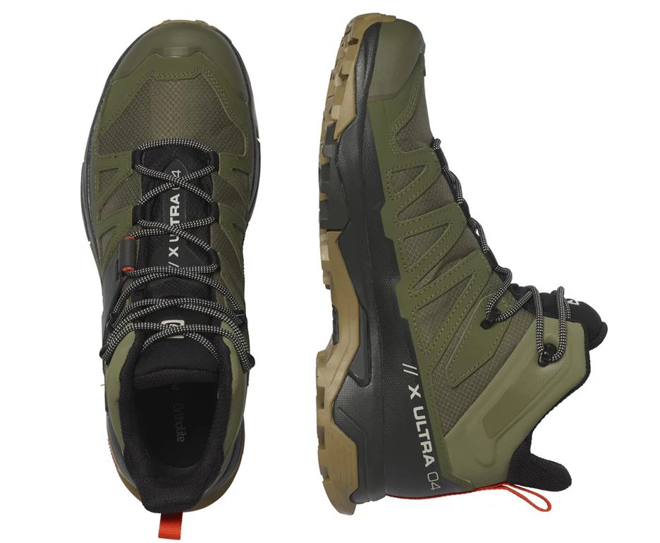 Bota X Ultra 4 Mid Gore Tex Masculina Verde Oliva/Preto