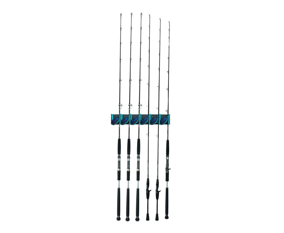 Suporte para 06 Varas de pesca Pioneer Tackle Rod Holder Ultra AW-036 Preto