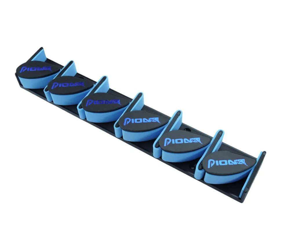 Suporte para 06 Varas de pesca Pioneer Tackle Rod Holder Ultra AW-036 Azul