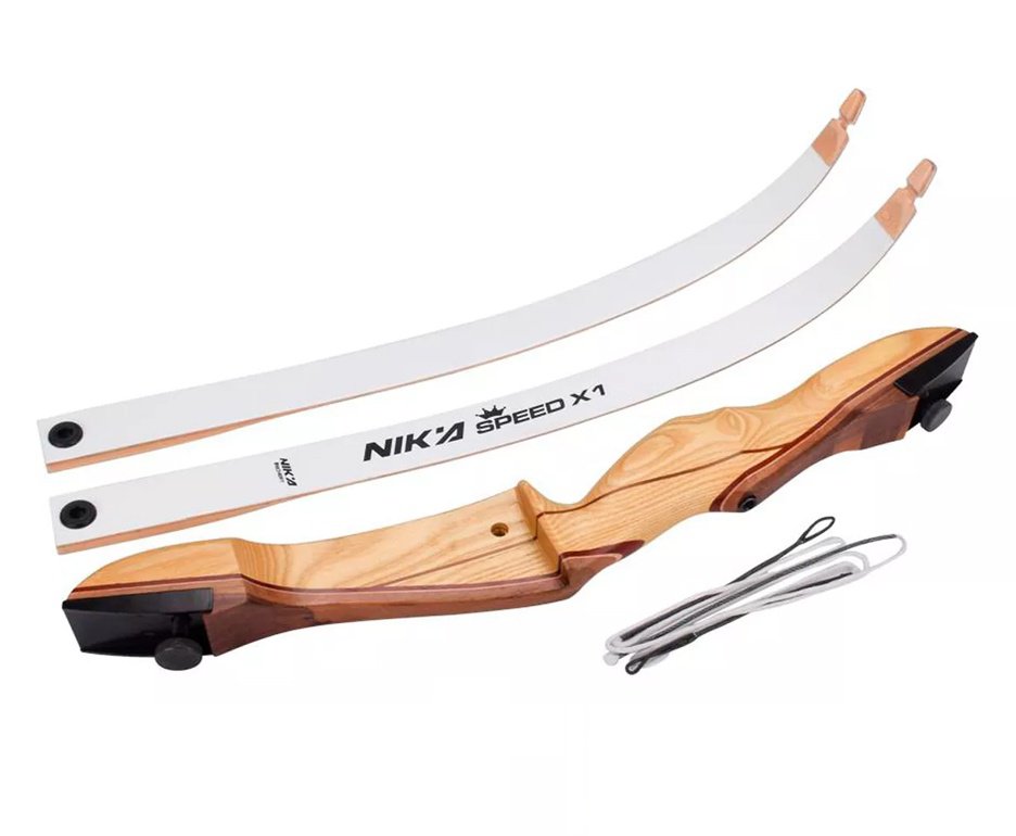 Arco Recurvo de Madeira Nika Archery 68'' / 28 Lbs Destro