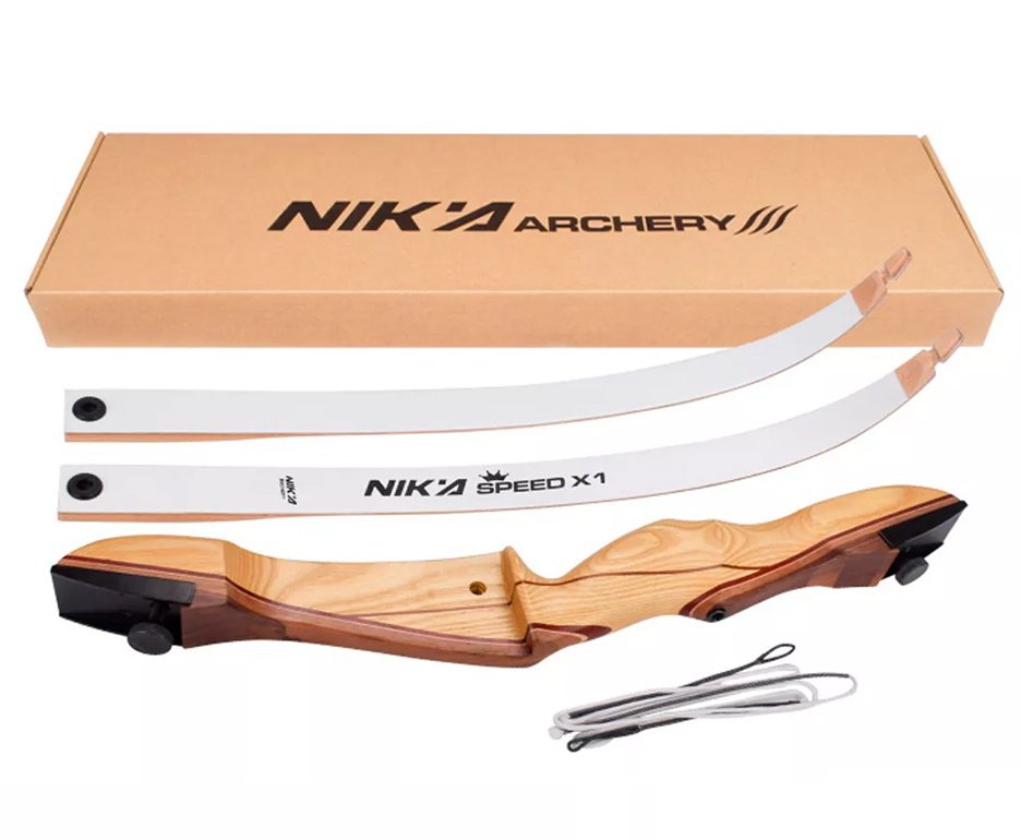 Arco Recurvo de Madeira Nika Archery 68'' / 28 Lbs Destro