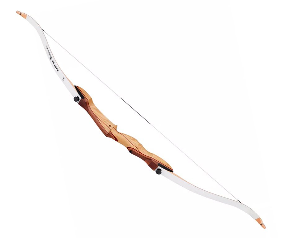 Arco Recurvo de Madeira 70'' / 30LBS Destro - Nika Archery