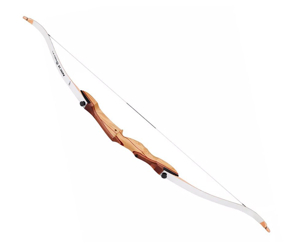 Arco Recurvo de Madeira 70'' / 30LBS Destro - Nika Archery