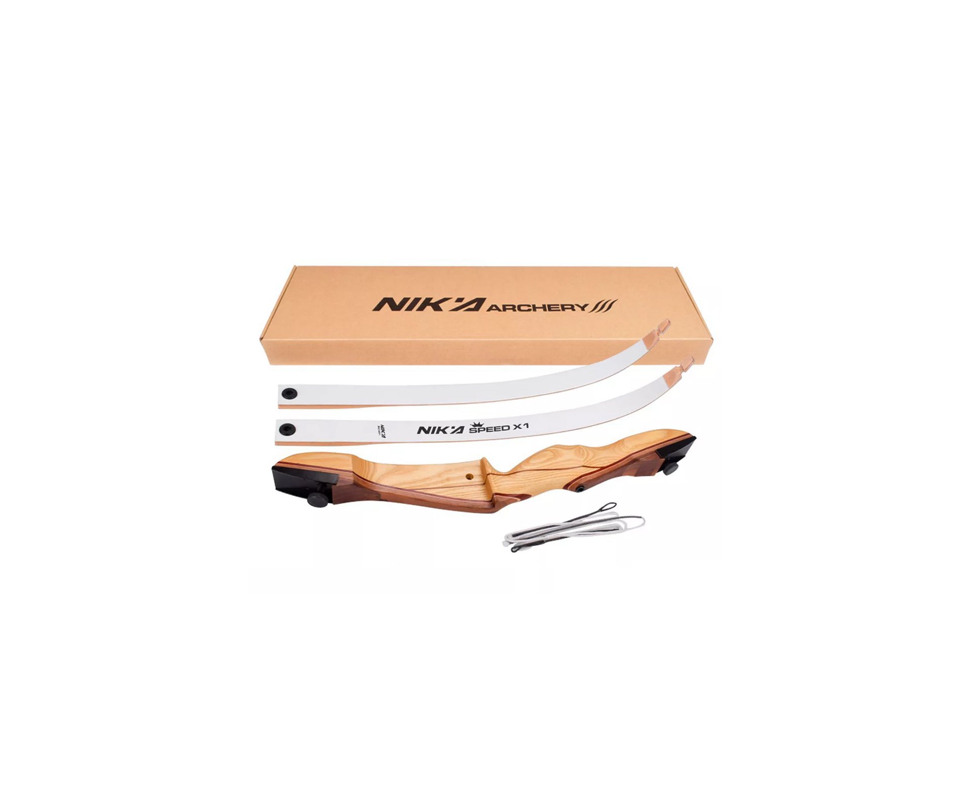 Arco Recurvo de Madeira Nika Archery 70'' / 30 Lbs Destro