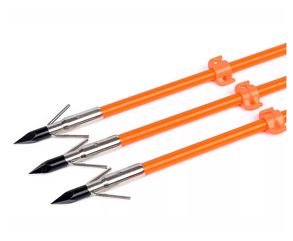 Kit 03 Flechas  Fibra de Vidro 8mm 32'' laranja - Elong Outdoor