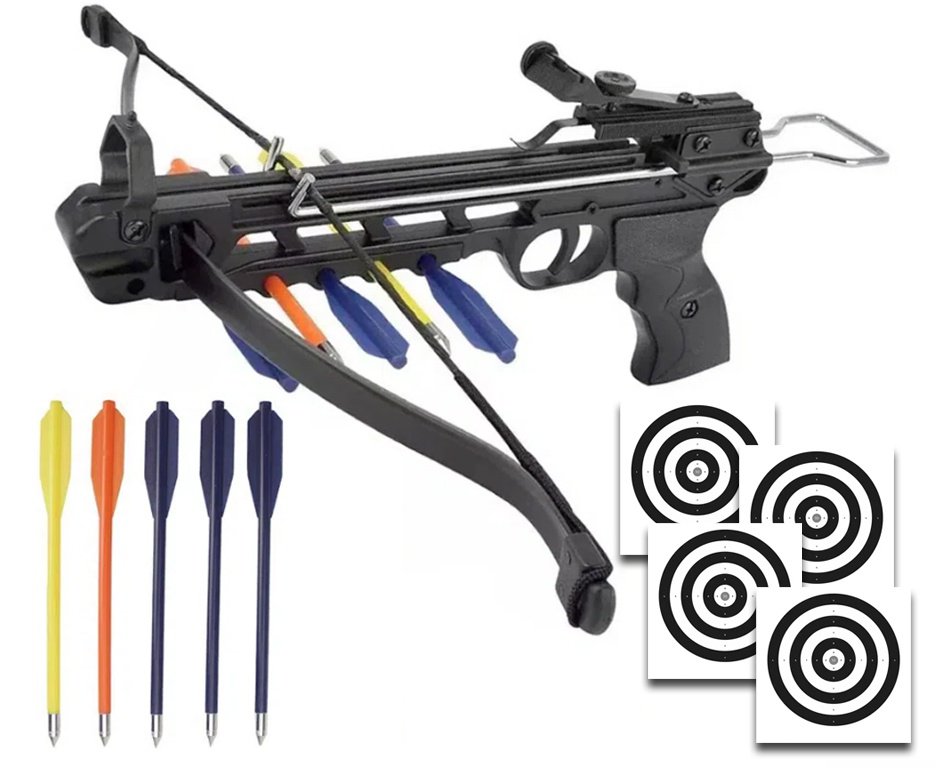 Besta/balestra Recurvo Curta 50 Lbs Mk-50A2/5PL corpo Alumínio - ManKung + Alvos