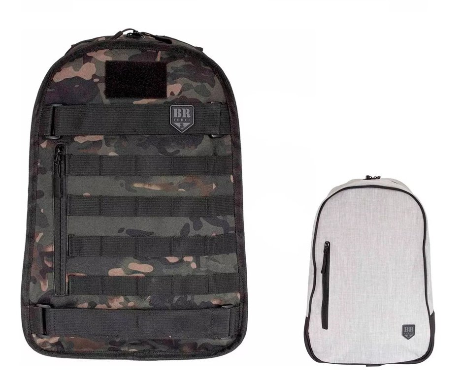Mochila Dupla Face Sentinela 20L Cinza/Multicam Black - BR Force