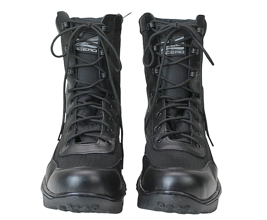 Bota Coturno Militar Acero Ligth Preto Zíper