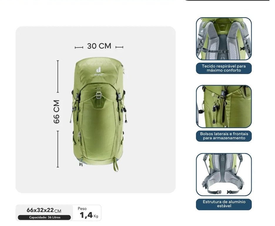 Mochila de ataque Deuter Trail Pro 36 litros