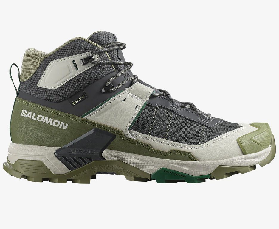 Bota Salomon X Ultra 5 Mid GTX Masculina Asphal/Aloe/Eden