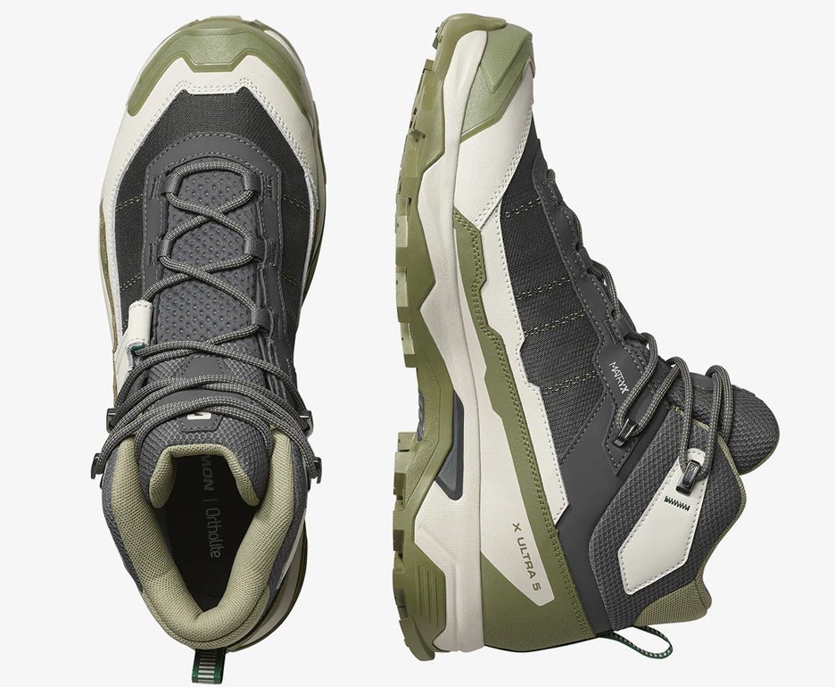 Bota Salomon X Ultra 5 Mid GTX Masculina Asphal/Aloe/Eden