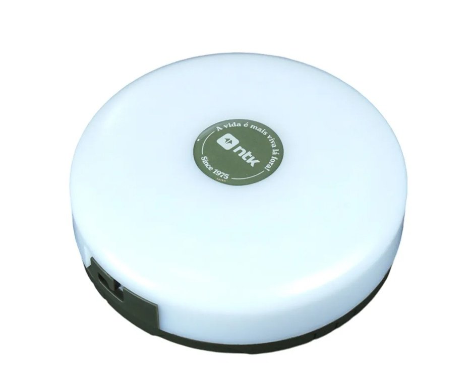 Lanterna Recarregável Comet LED SMD Plástico ABS 10,8 x 3,7 cm Branco NTK