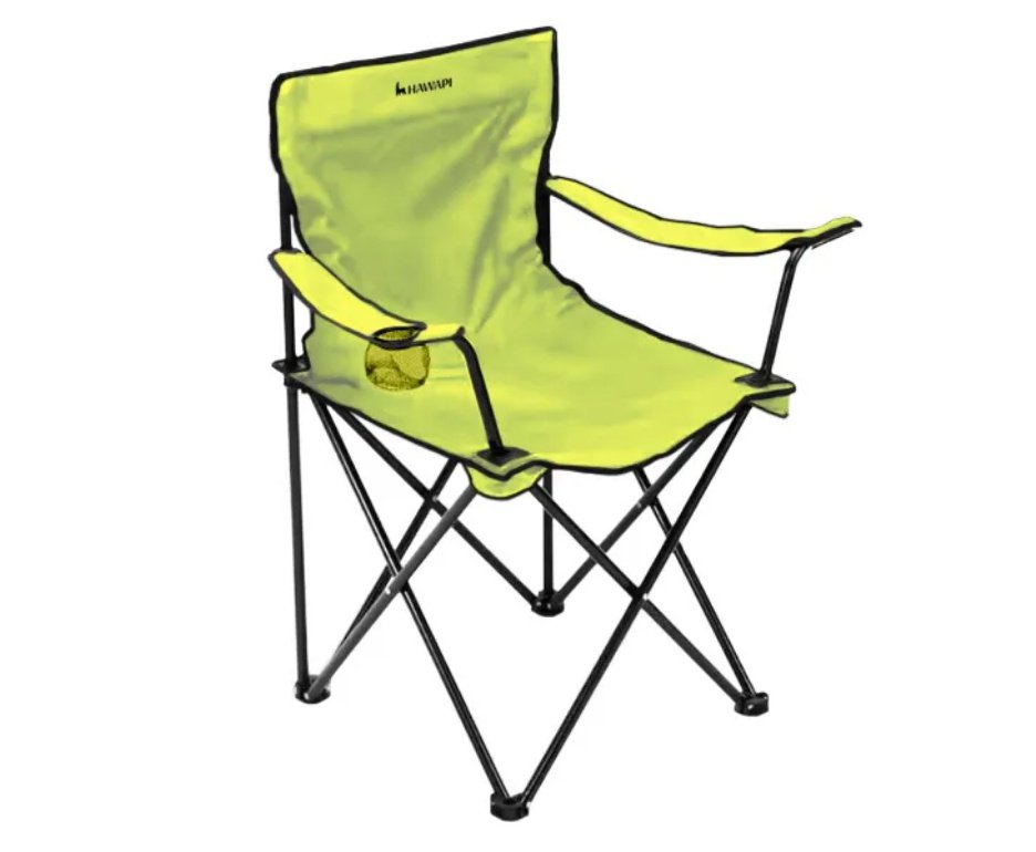 Cadeira praia camping e pesca dobrável Kaypi 110Kg Verde - Hawapi