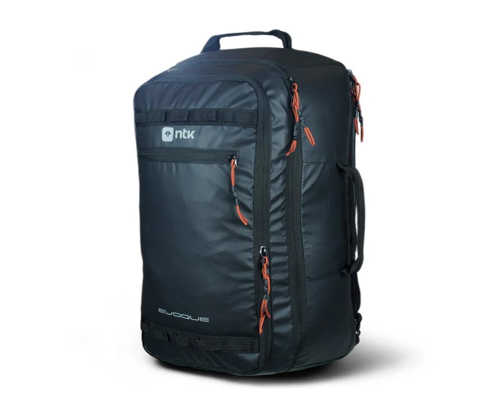 Mochila de Viagem Evoque 40L Laminação PU 600D Poliéster Preto - NTK