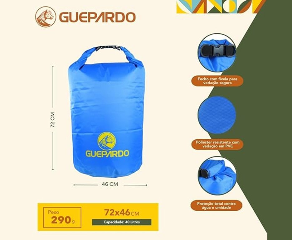 Saco Estanque Guepardo Azul 5 Lts