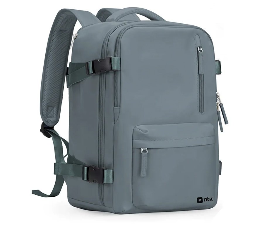 Mochila para Viagem 40L Trip NTK Cinza com Compartimento para Notebook