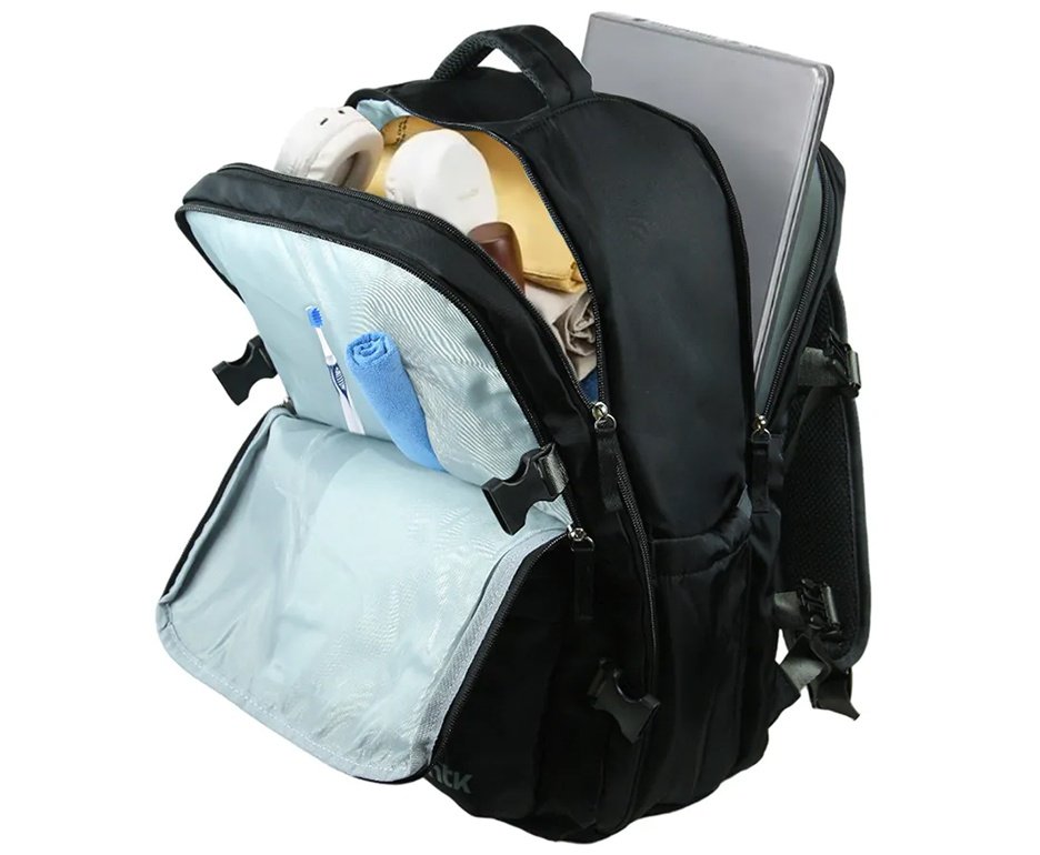 Mochila para Viagem 40L Trip NTK Preta com Compartimento para Notebook